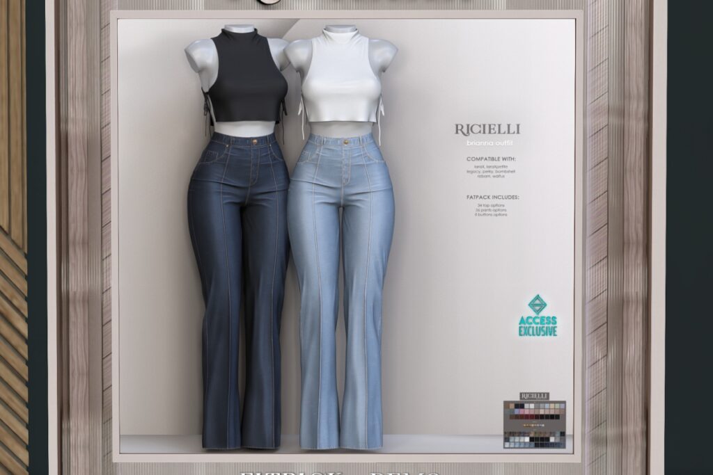 Brianna Outfit - Legacy/MaitreyaX/Reborn/+mods, L$250-L$275 each/L$1699 FP