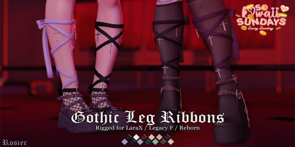 Gothic Leg Ribbons - Legacy/MaitreyaX/Reborn	&lt;a href=&quot;http://maps.secondlife.com/secondlife/Anhedonia/134/129/999&quot; target=&quot;_blank&quot;&gt;Teleport&lt;/a&gt;