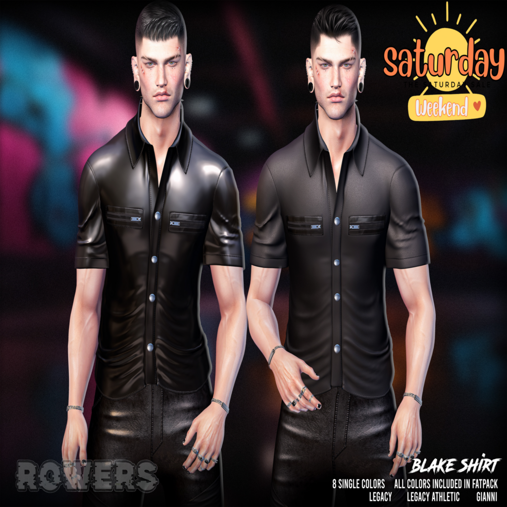 Blake Shirt - Gianni/Legacy/+mods	&lt;a href=&quot;http://maps.secondlife.com/secondlife/Rosehaven/196/127/2501&quot; target=&quot;_blank&quot;&gt;Teleport&lt;/a&gt;