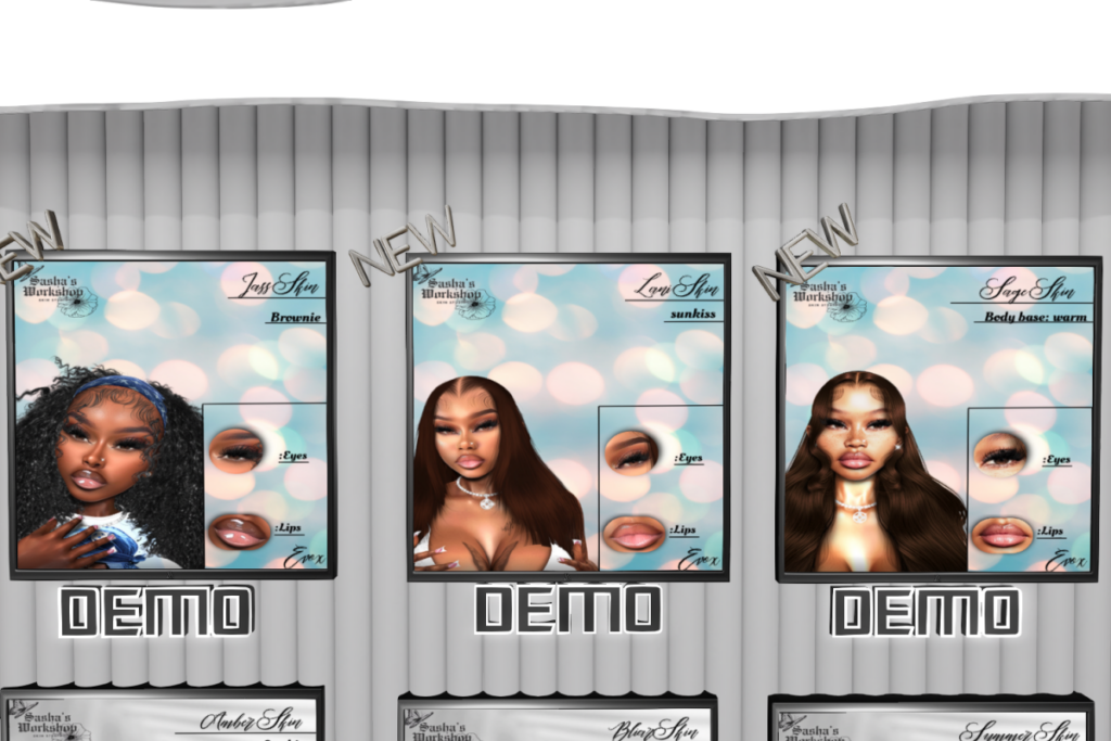 Jass, Lani and Sage Skins - EvoX, L$650 each