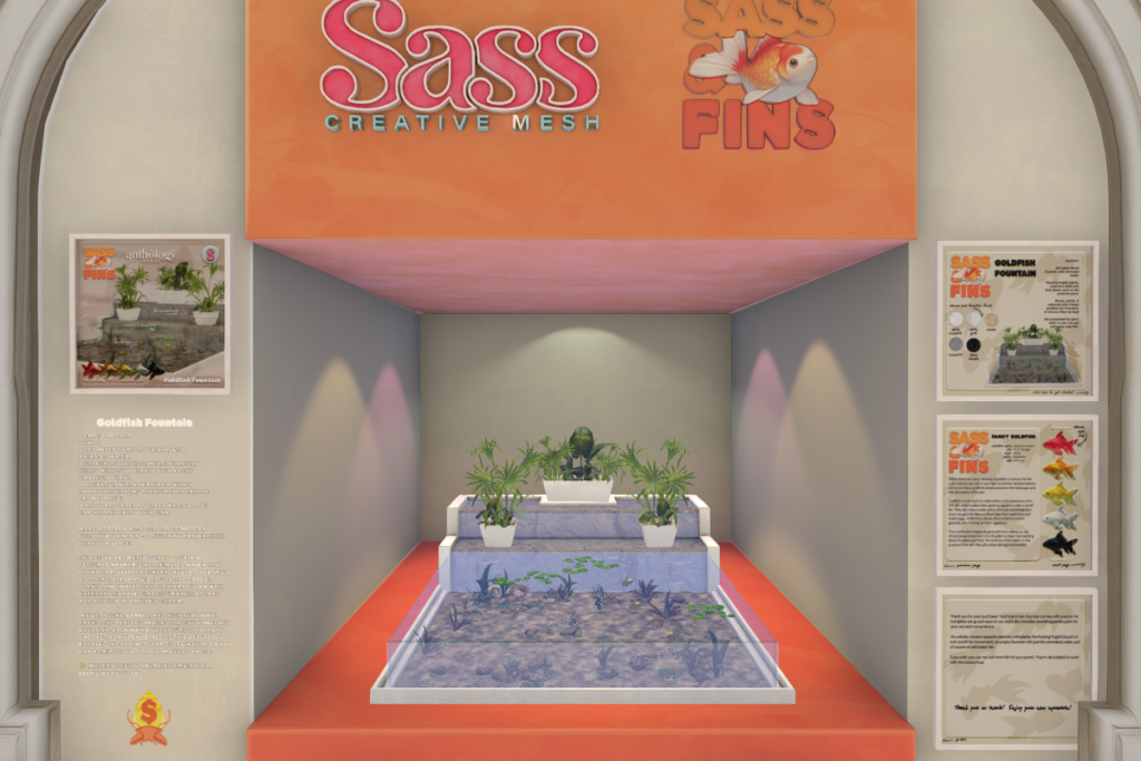 Goldfish Fountain, L$999