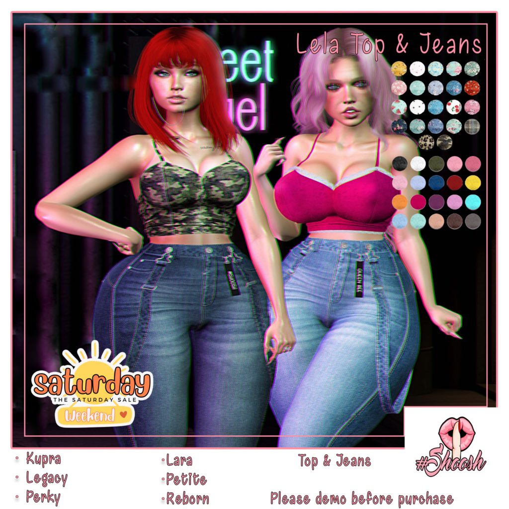 Lela Outfit - Inithium/Legacy/Maitreya/Reborn/+mods	&lt;a href=&quot;http://maps.secondlife.com/secondlife/Wild%20Pack/160/167/22&quot; target=&quot;_blank&quot;&gt;Teleport&lt;/a&gt;