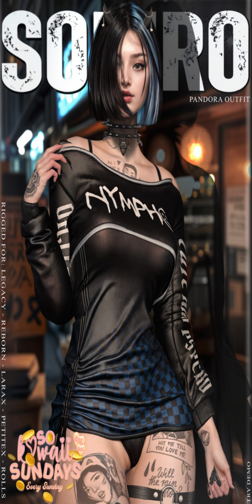 Pandora Outfit - Legacy/MaitreyaX/Reborn/+mods	&lt;a href=&quot;http://maps.secondlife.com/secondlife/Silver%20City/147/223/2509&quot; target=&quot;_blank&quot;&gt;Teleport&lt;/a&gt;