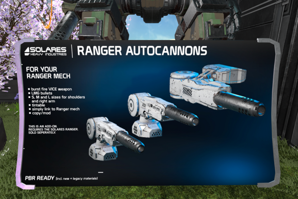 Ranger Autocannons, L$599
