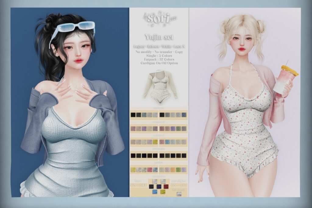 Yujin Set - Legacy/MaitreyaX/Reborn/+mods, L$225 each/L$449 FP