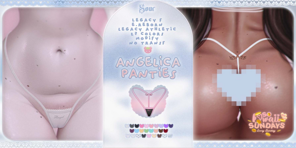 Angelica Panties - Legacy F/Legacy M Athletic/Reborn	&lt;a href=&quot;http://maps.secondlife.com/secondlife/Tomoeda/173/204/28&quot; target=&quot;_blank&quot;&gt;Teleport&lt;/a&gt;