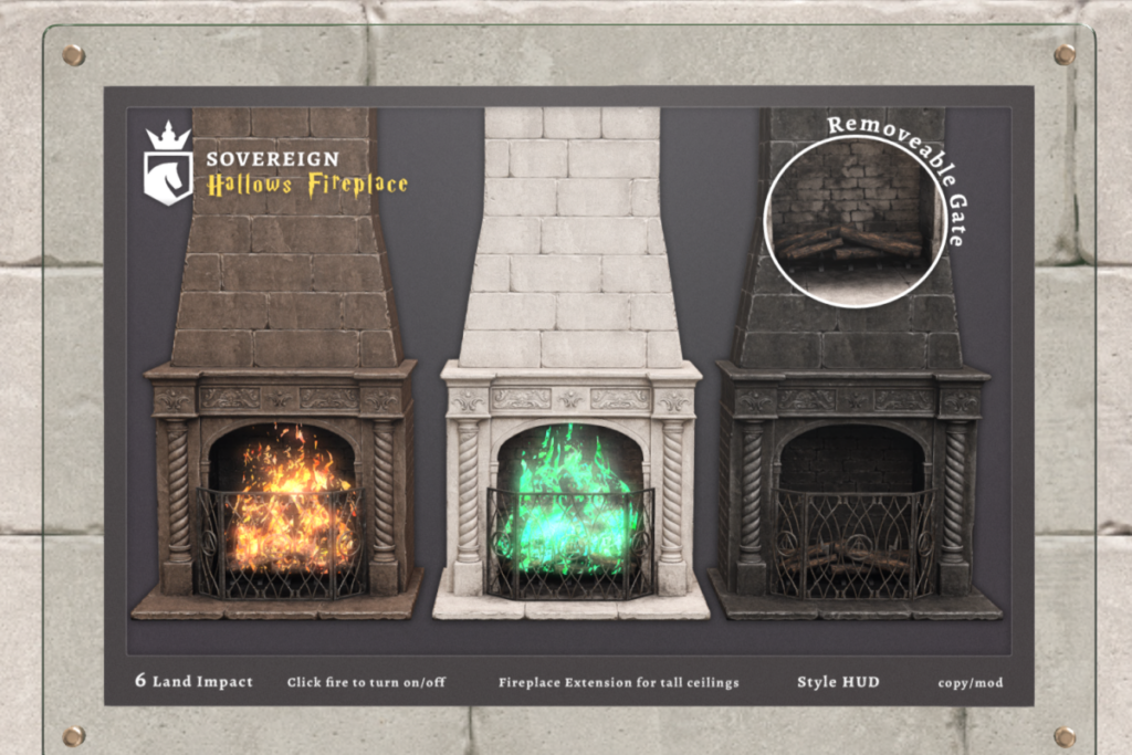 Hallows Fireplace, L$550