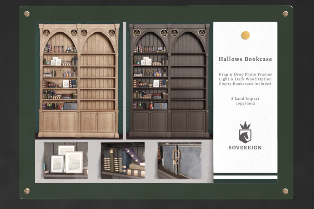 Hallows Bookcase, L$550