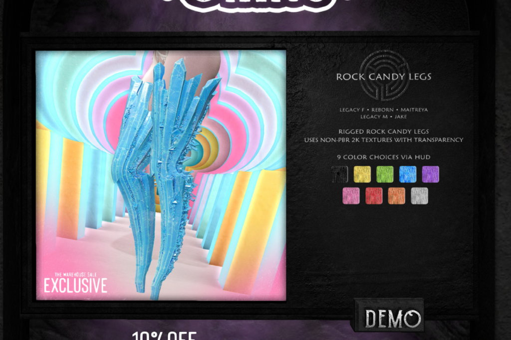 Rock Candy Legs - Jake/Legacy F+M/Maitreya/Reborn, L$293