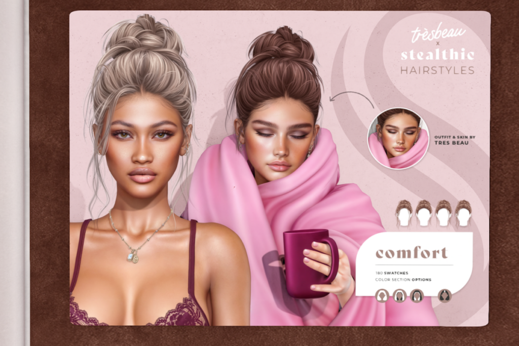 Comfort Hair, L$199-L$598 each