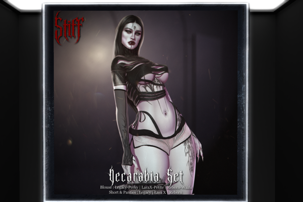 Decarabia Blouse and Shorts - Legacy/MaitreyaX/Reborn/+mods, L$300 each/L$2500-L$2999 each FP/L$5200 MP