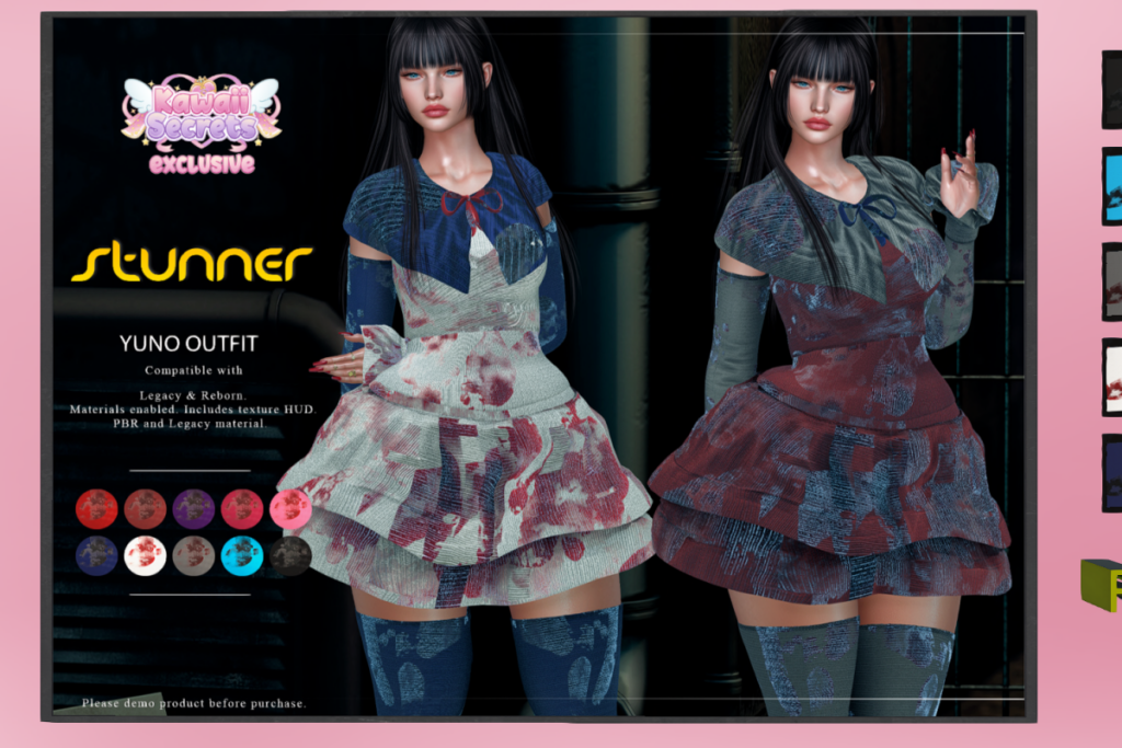 Yuno Set - Legacy/Reborn, L$399 each/L$1200 FP