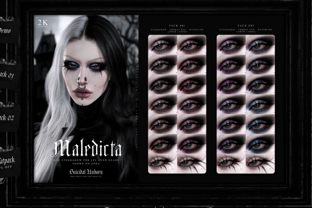 Maledicta Smokey Eye - EvoX, L$323 each/L$646 FP