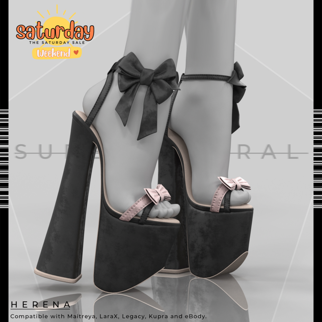 Herena Heels - Inithium/Legacy/Maitreya/Reborn/+mods	&lt;a href=&quot;http://maps.secondlife.com/secondlife/Supernatural/128/154/458&quot; target=&quot;_blank&quot;&gt;Teleport&lt;/a&gt;