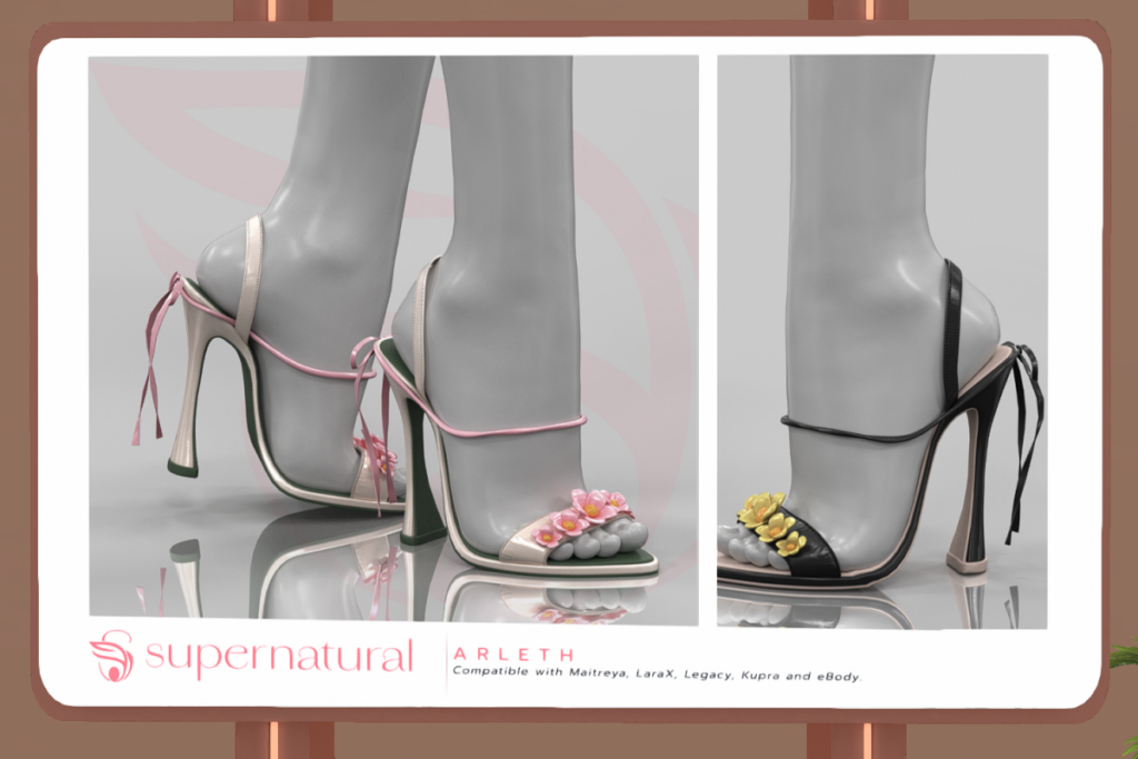 Arieth Heels - Inithium/Legacy/Maitreya/Reborn/+mods	&lt;a href=&quot;http://maps.secondlife.com/secondlife/Supernatural/124/123/21&quot; target=&quot;_blank&quot;&gt;Teleport&lt;/a&gt;