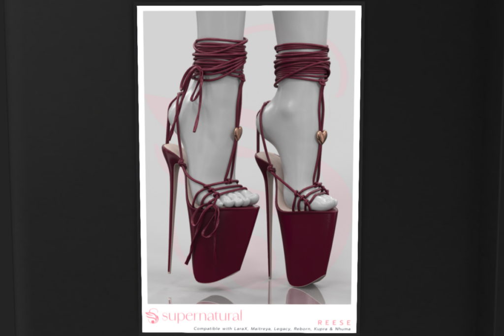 Reese Heels - Inithium/Legacy/Maitreya/Nhumana/Reborn/+mods, L$288 each/L$1288 FP