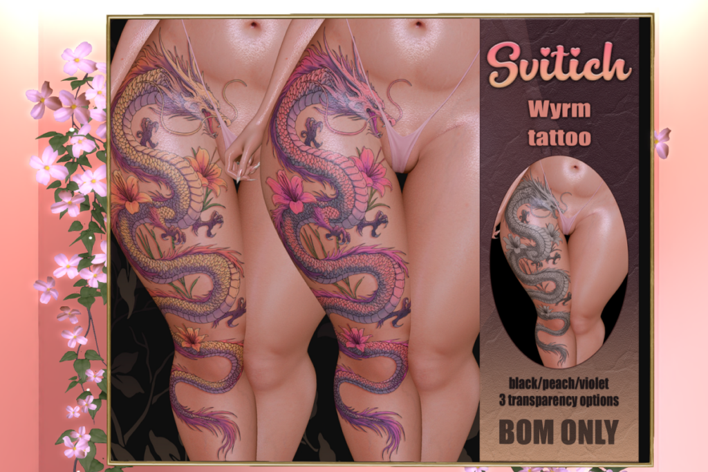Wyrm Tattoo - BOM, L$199