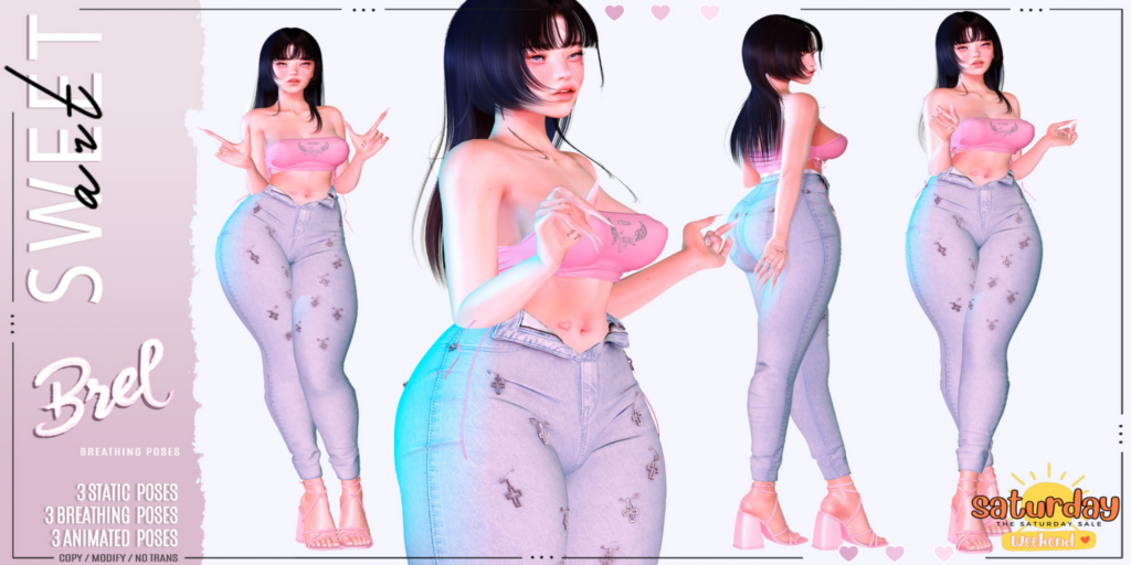 Brel Poses	&lt;a href=&quot;http://maps.secondlife.com/secondlife/Lunar%20and%20Friends/148/62/19&quot; target=&quot;_blank&quot;&gt;Teleport&lt;/a&gt;