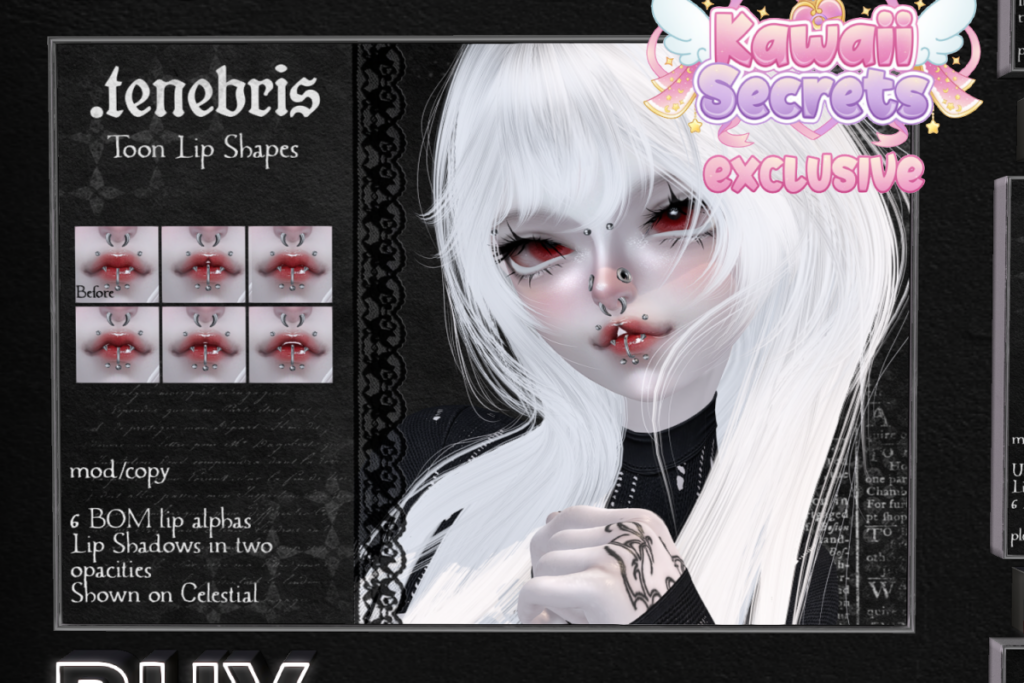 Toon Lip Shapes - Genus MorphToon, L$250