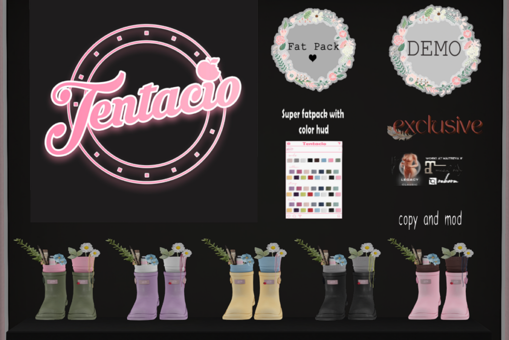 Artist Boots - Legacy/Maitreya/Reborn/+mods, L$245 each/L$1299 FP