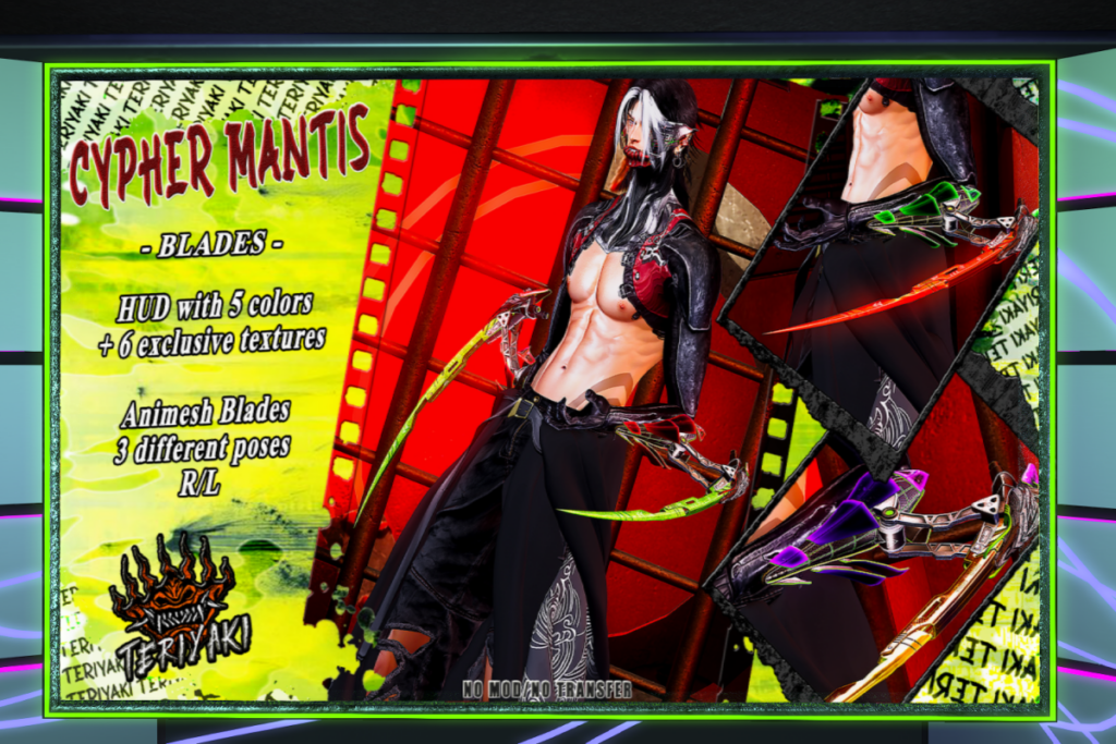 Cypher Mantis Blades, L$399-L$999 each
