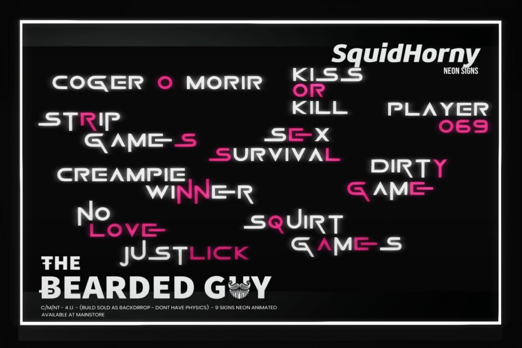 Squid Horny Backdrop, L$199