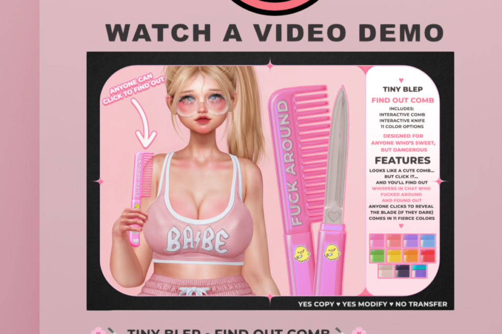 Find Out Comb, L$333