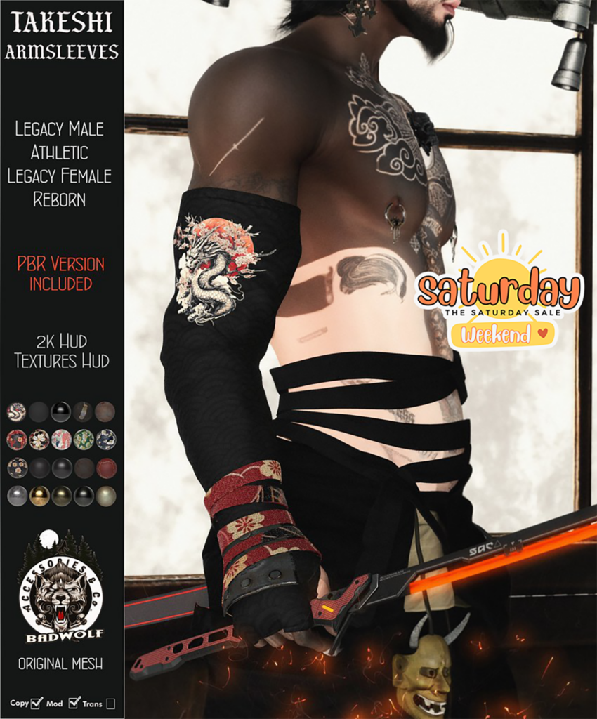Takeshi Armsleeves - Legacy F+M/Reborn/+mods