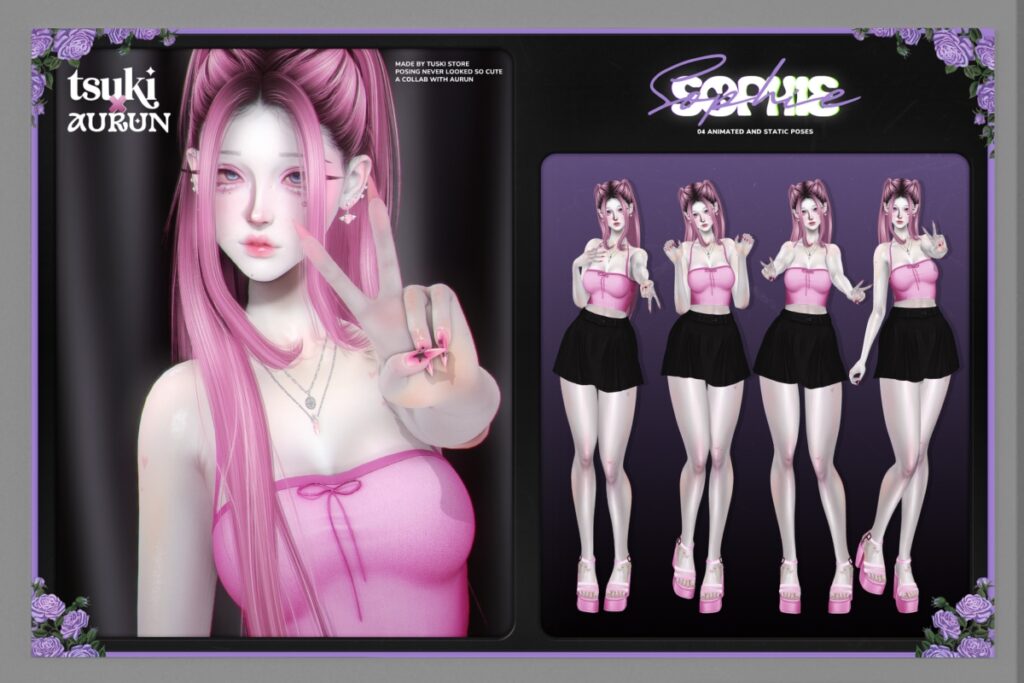 Sophie Poses, L$249 Static/L$299 Animated/L$349 FP