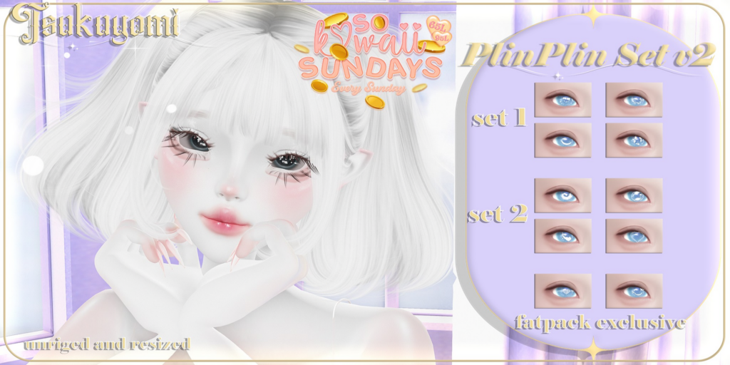 PlinPlin Set v2 Eye Accessory	&lt;a href=&quot;http://maps.secondlife.com/secondlife/Hashira/58/164/3&quot; target=&quot;_blank&quot;&gt;Teleport&lt;/a&gt;
