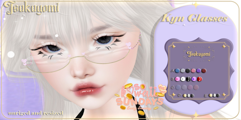 Kyn Glasses	&lt;a href=&quot;http://maps.secondlife.com/secondlife/Hashira/58/164/3&quot; target=&quot;_blank&quot;&gt;Teleport&lt;/a&gt;