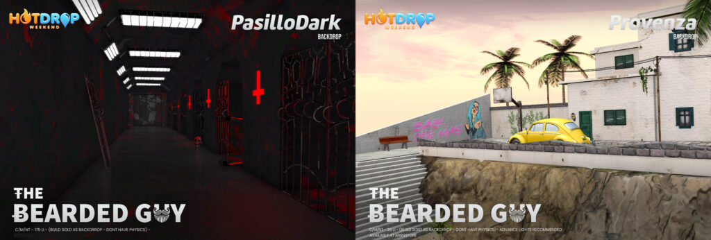 Pasillo Dark &amp; Provenza Backdrops