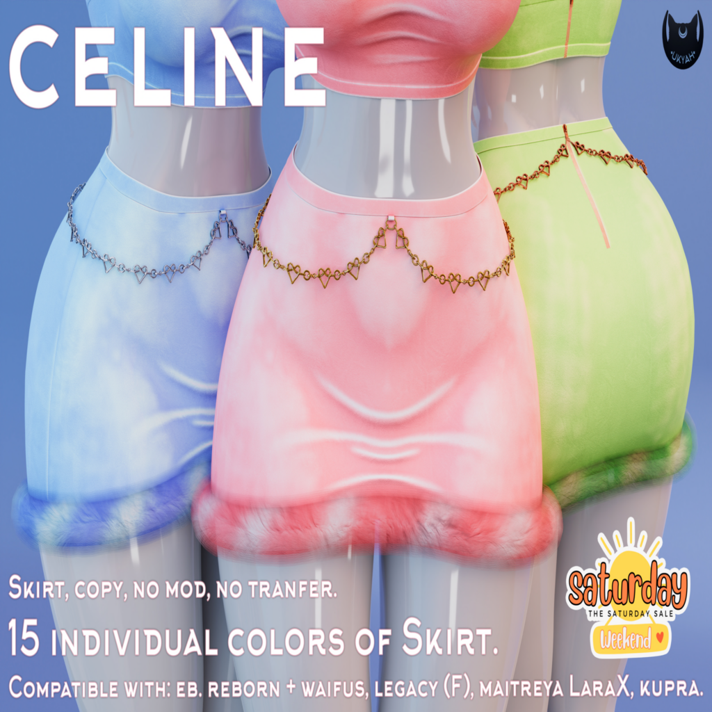 Celine Skirt - Inithium/Legacy/MaitreyaX/Reborn/+mods	&lt;a href=&quot;http://maps.secondlife.com/secondlife/Magic%20Sky/194/96/2022&quot; target=&quot;_blank&quot;&gt;Teleport&lt;/a&gt;
