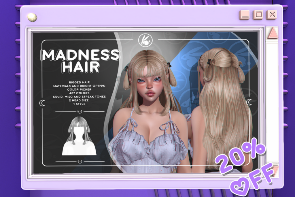 Madness Hair, L$280 each