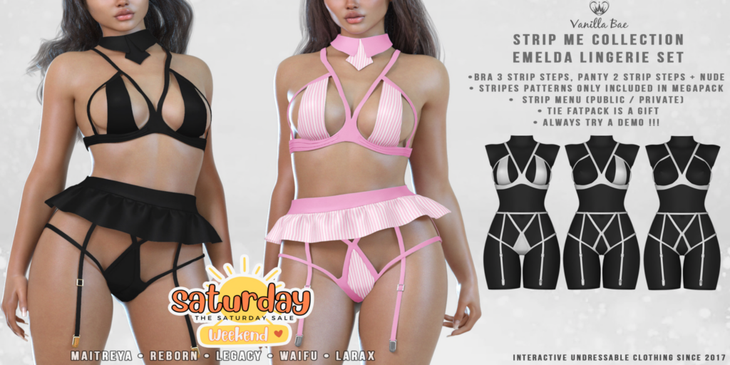 Emelda Lingerie Set - Legacy/Maitreya/Reborn/+mods	&lt;a href=&quot;http://maps.secondlife.com/secondlife/Vanilla%20Bae/105/133/29&quot; target=&quot;_blank&quot;&gt;Teleport&lt;/a&gt;