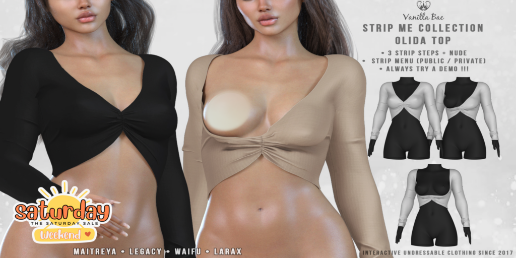 Olida Top - Legacy/Maitreya/Reborn/+mods	&lt;a href=&quot;http://maps.secondlife.com/secondlife/Vanilla%20Bae/103/109/27&quot; target=&quot;_blank&quot;&gt;Teleport&lt;/a&gt;
