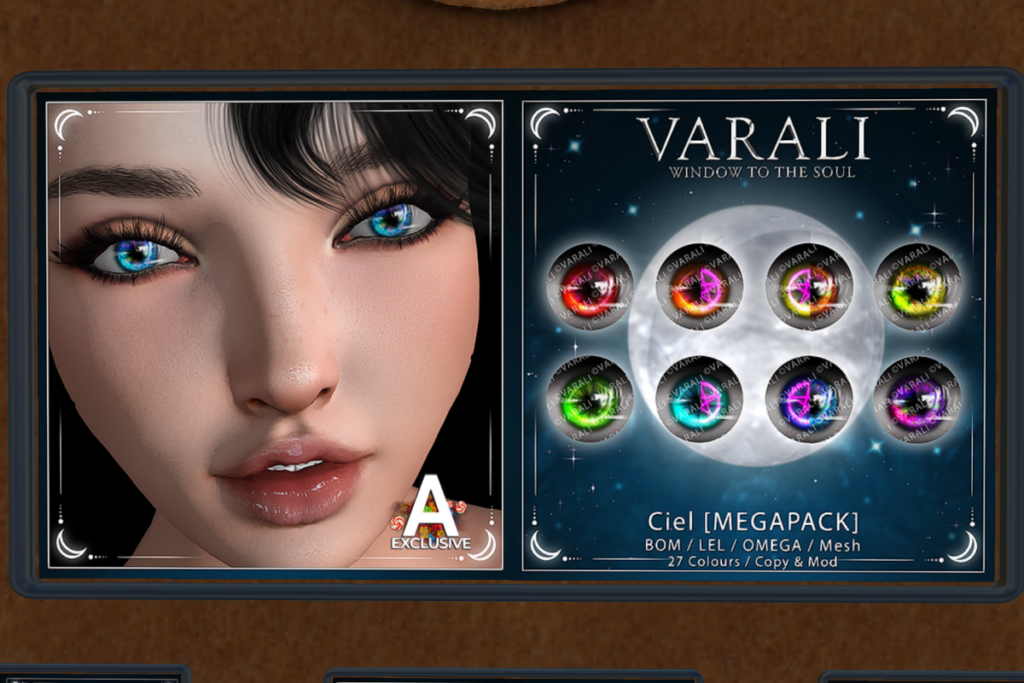 Ciel Eyes - BOM/EvoX/Mesh/Omega, L$150 each/L$250 FP