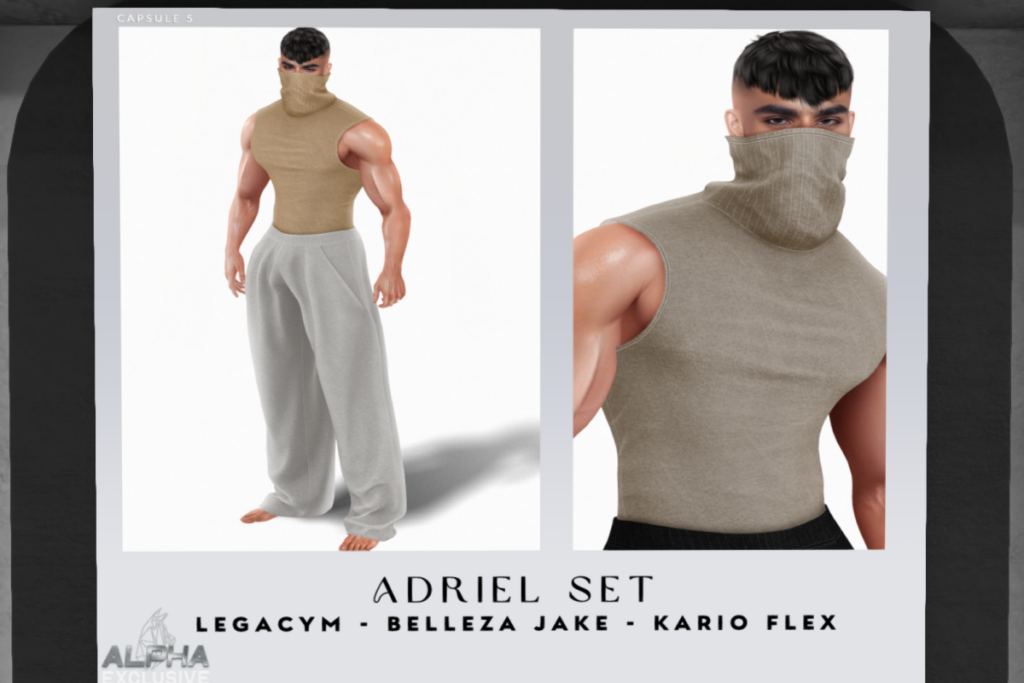 Adriel Set - Jake/Inithium/Legacy/+mods, L$285 each/L$1225 FP