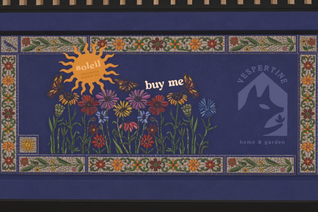 Soleil Decorative Border Decor Set, L$280