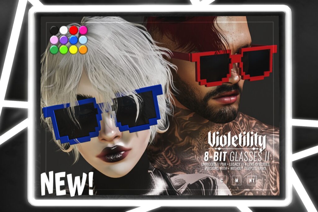 8-Bit Glasses II, L$50 FP