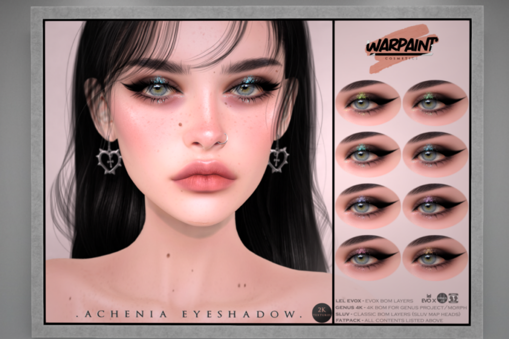 Achenia Eyeshadow - Bom/Evo X/Genus, L$240 each/L$520 FP