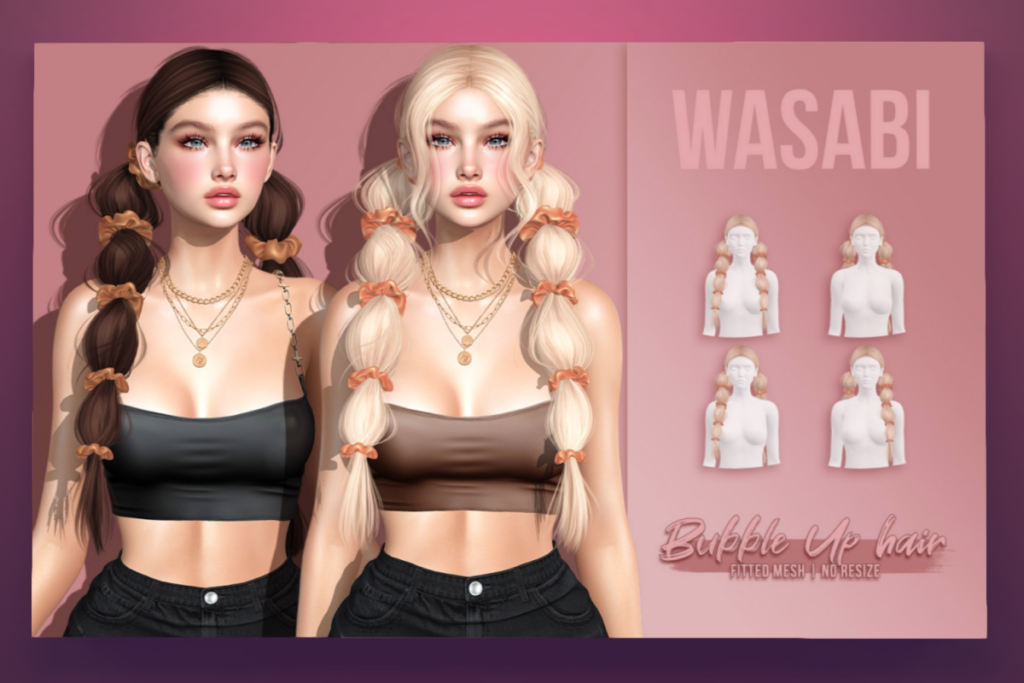 Bubble Up Hair, L$275 each/L$400 FP
