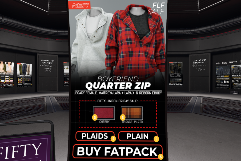 BF Quarter Zip - Legacy/Maitreya/Reborn/+mods	&lt;a href=&quot;http://maps.secondlife.com/secondlife/Classified/167/192/1002&quot; target=&quot;_blank&quot;&gt;Teleport&lt;/a&gt;