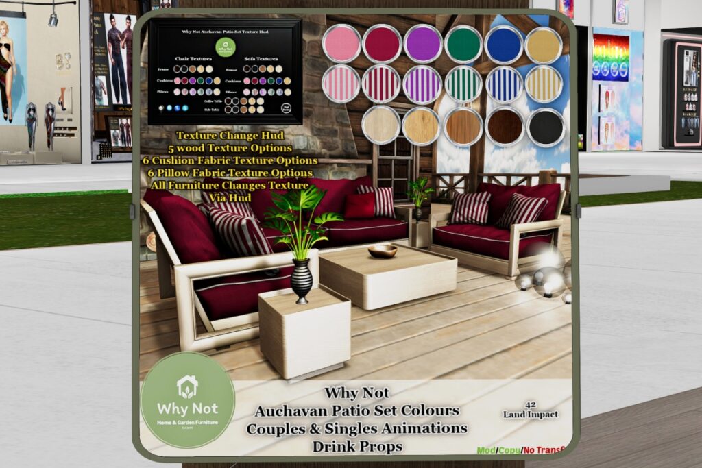 Auchavan Patio Decor Set, L$469 each