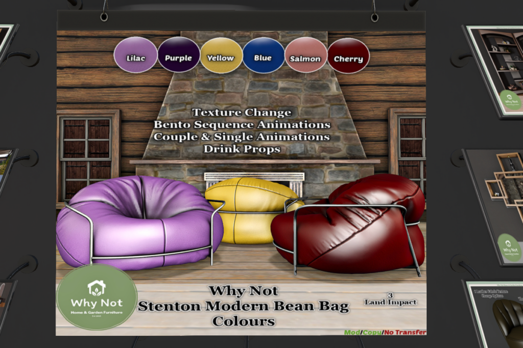 Stenton Modern Bean Bag, L$293