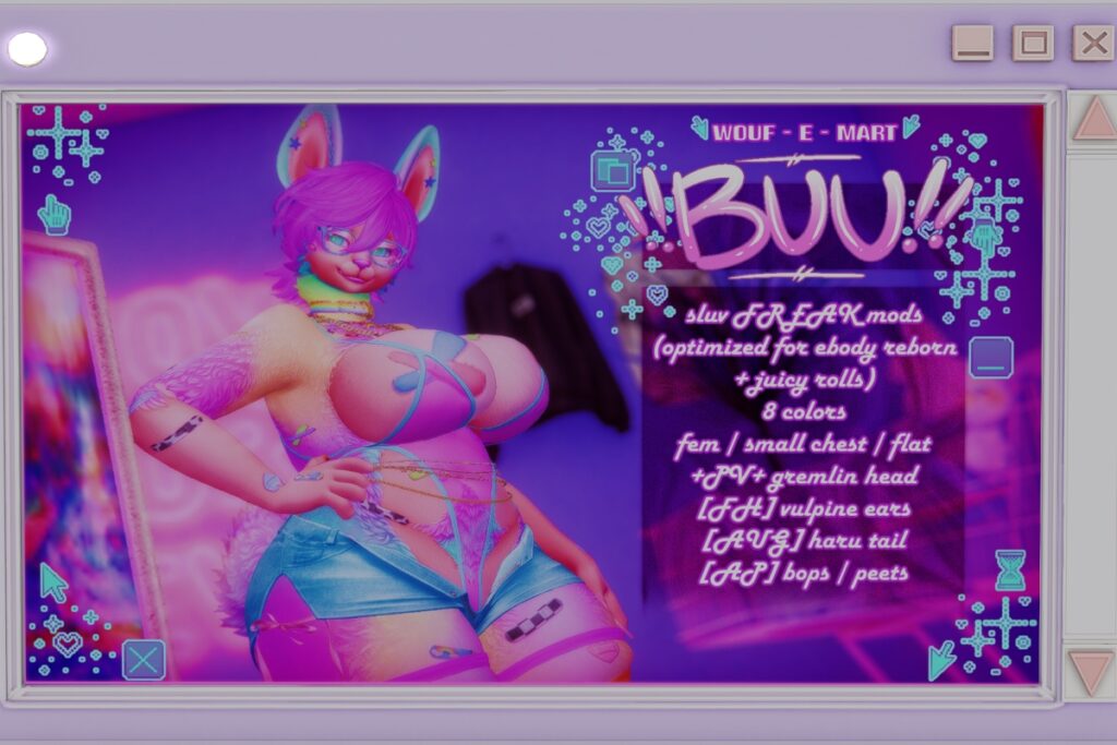 Buu Mod Kit - BOM/Pretty Vile Gremlin, L$700 each/L$5600 FP