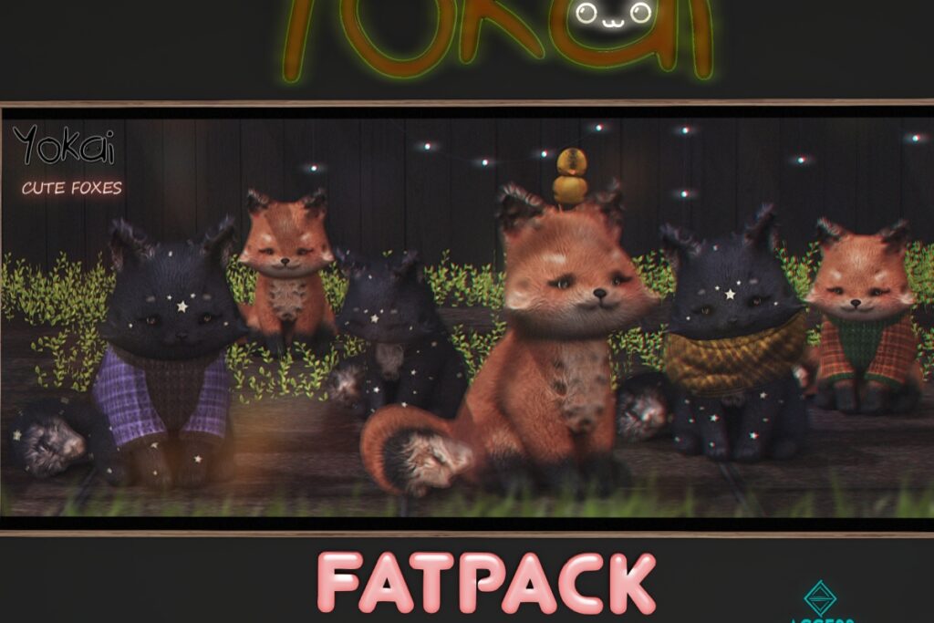 Cute Foxes Decor, L$249 each/L$399 FP