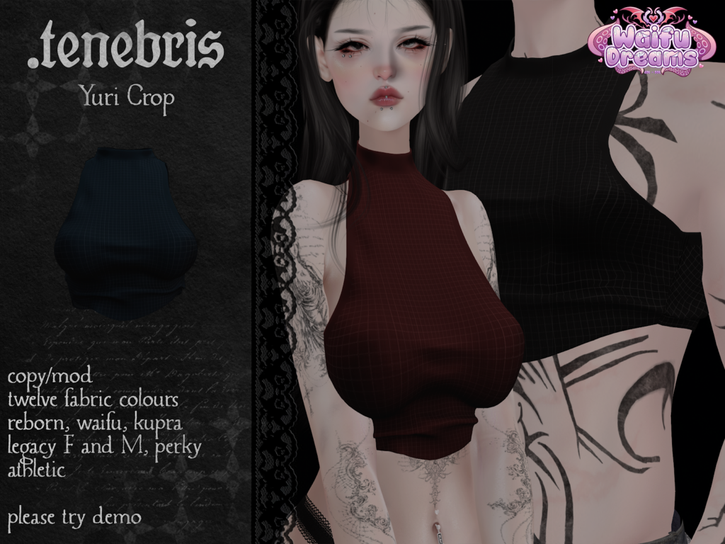 Yuri Crop - Inithium/Legacy F+M/Reborn/+mods