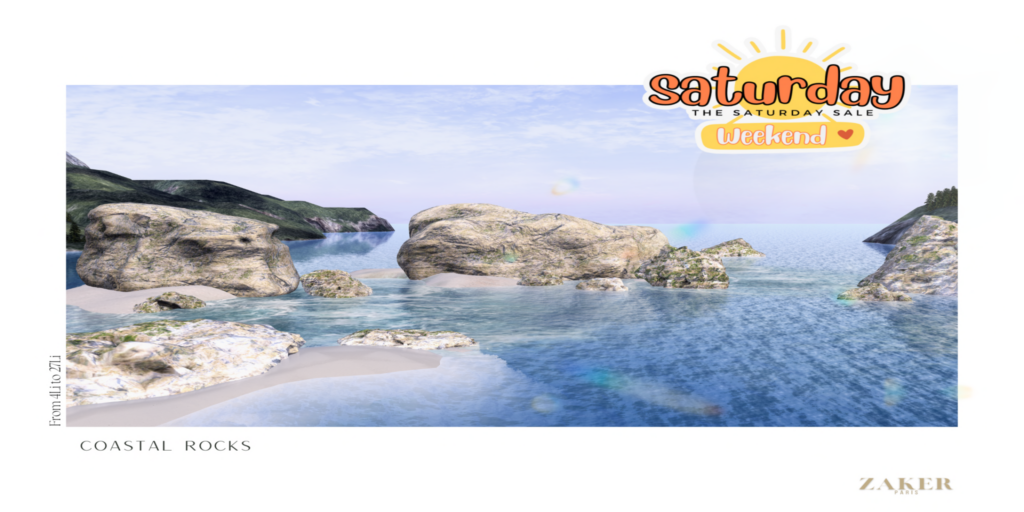 Coastal Rocks Decor Set	&lt;a href=&quot;http://maps.secondlife.com/secondlife/Zaker/101/189/22&quot; target=&quot;_blank&quot;&gt;Teleport&lt;/a&gt;