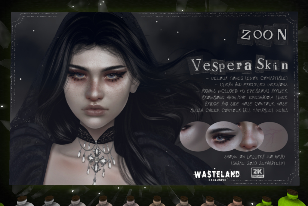 Vespera Skin - EvoX/Velour, L$549 each/L$3499 FP